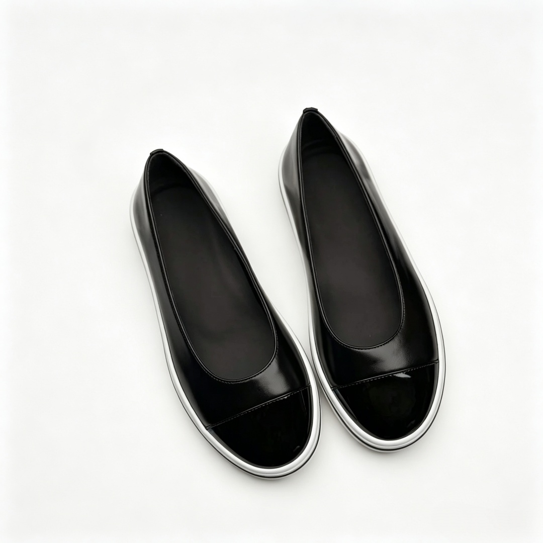 Women Shoes Luxury Brand - รองเท้าลำลองผู้หญิงแบรนด์หรู รุ่น G47478 วัสดุหนังแกะ ดีไซน์เรียบง่าย ใส่สบาย