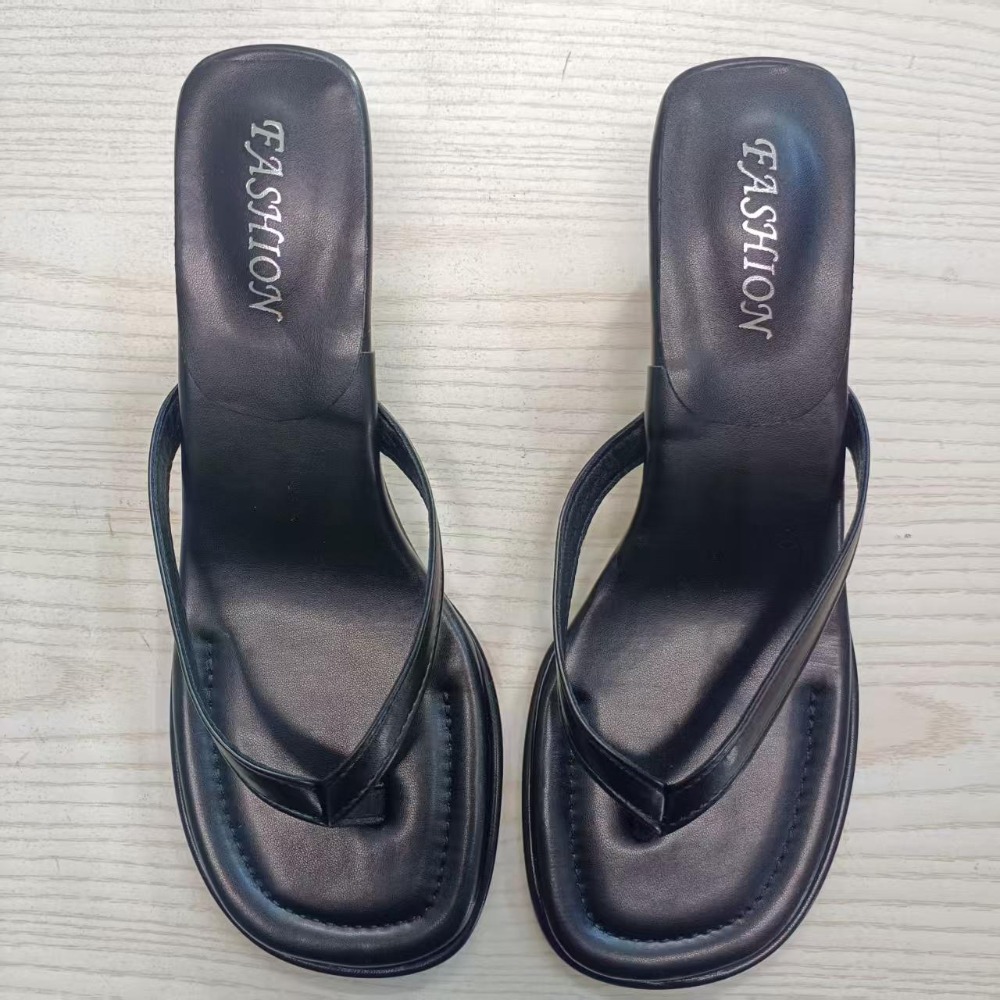 Women Shoes Zara - รองเท้าแตะผู้หญิงหัวสี่เหลี่ยมใหม่สำหรับใส่ในฤดูร้อนรองเท้าแตะนิ้วเท้าแว่นตาแฟชั่นรองเท้าแตะผู้หญิง