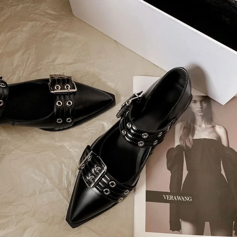 Platform Mule Heel - รองเท้าผู้หญิง Designer Luxury Low Heel ปั๊มแฟชั่นสุภาพสตรีรองเท้า