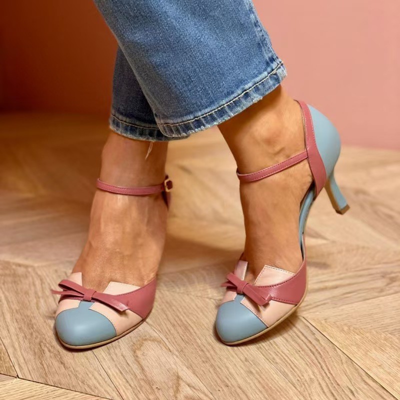 รองเท้าส้นเข็มแบบสวมเปิดส้นประ - Platform Mule Heel บทวิจารณ์และราคา