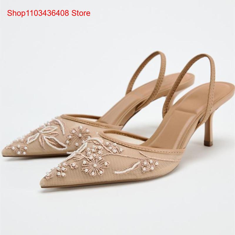 รองเท้าส้นสูงแบบสวมเปิดส้น ดีไ - Women Shoes Luxury Brand บทวิจารณ์และราคา