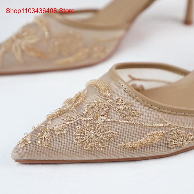 รองเท้าส้นสูงแบบสวมเปิดส้น ดีไ - Women Shoes Luxury Brand บทวิจารณ์และราคา
