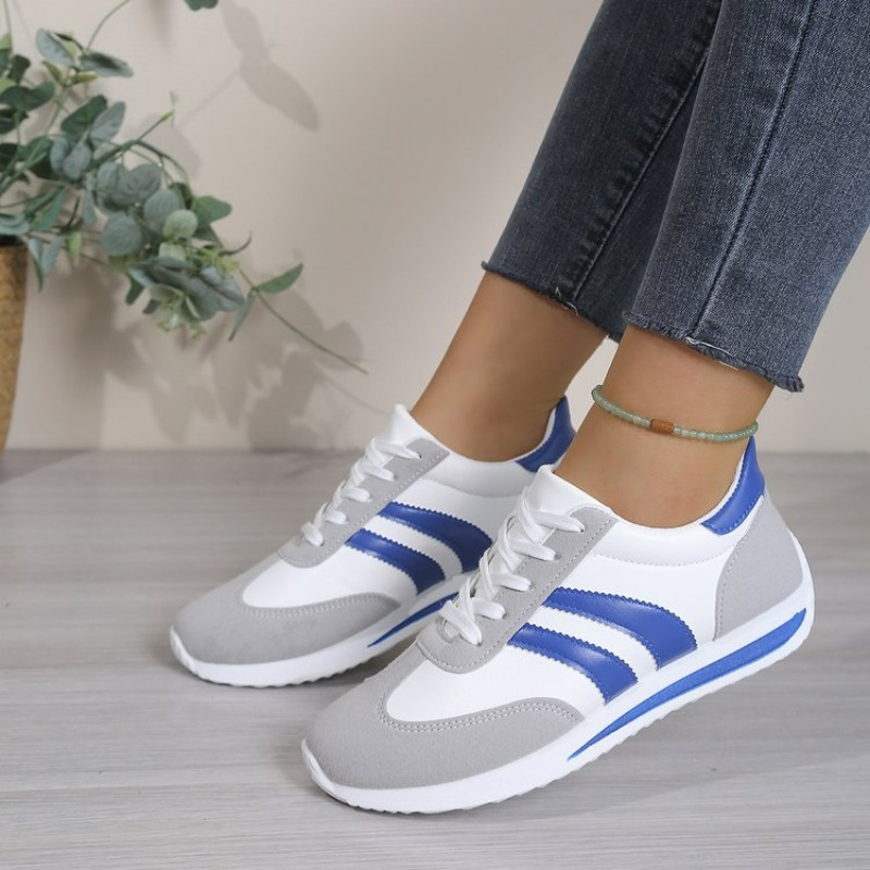รองเท้าผ้าใบสีขาวแฟชั่นแบบผูกเ - Women Shoes Store บทวิจารณ์และราคา
