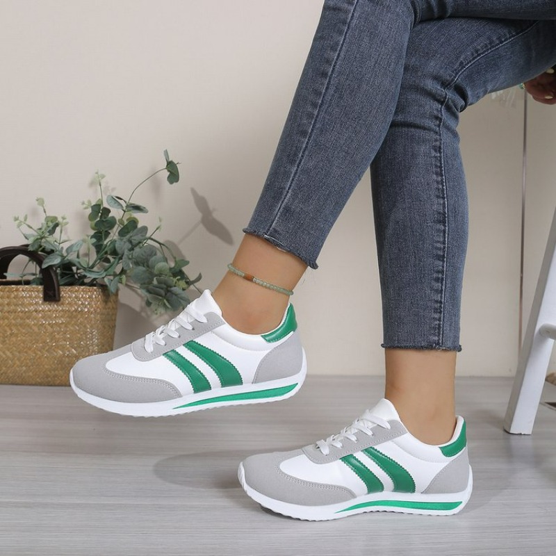 รองเท้าผ้าใบสีขาวแฟชั่นแบบผูกเ - Women Shoes Store บทวิจารณ์และราคา