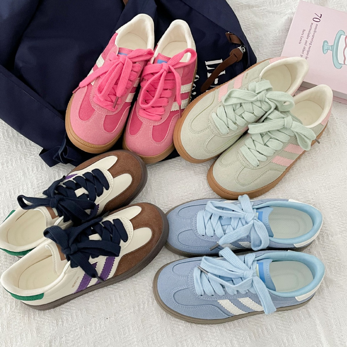 รองเท้าผ้าใบสไตล์วินเทจสำหรับผ - Women Shoes Store บทวิจารณ์และราคา