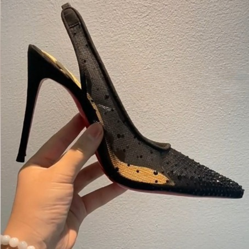 รองเท้าส้นสูงแบบส้นเข็มประดับค - Platform Mule Heel บทวิจารณ์และราคา