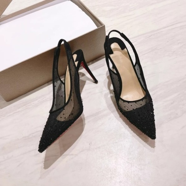 รองเท้าส้นสูงแบบส้นเข็มประดับค - Platform Mule Heel บทวิจารณ์และราคา