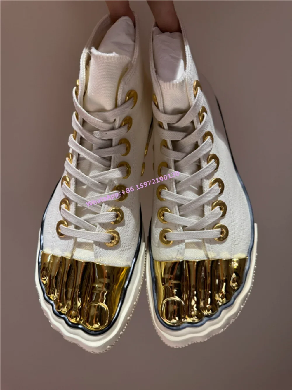 ห้านิ้วโลหะ Toe รองเท้าผสมสีเพ - Women Shoes Boots บทวิจารณ์และราคา