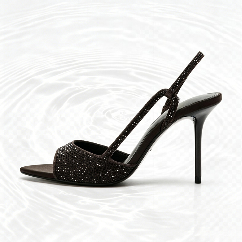 รองเท้าส้นสูงแบบสวมเปิดส้นประด - Women Shoes Luxury Brand บทวิจารณ์และราคา