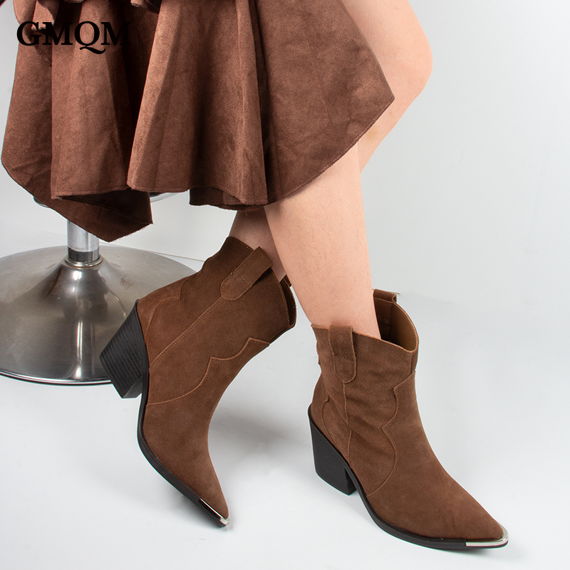 รองเท้าบูทข้อเท้าผู้หญิง GMQM  - Women'S Shoes Wide Width บทวิจารณ์และราคา