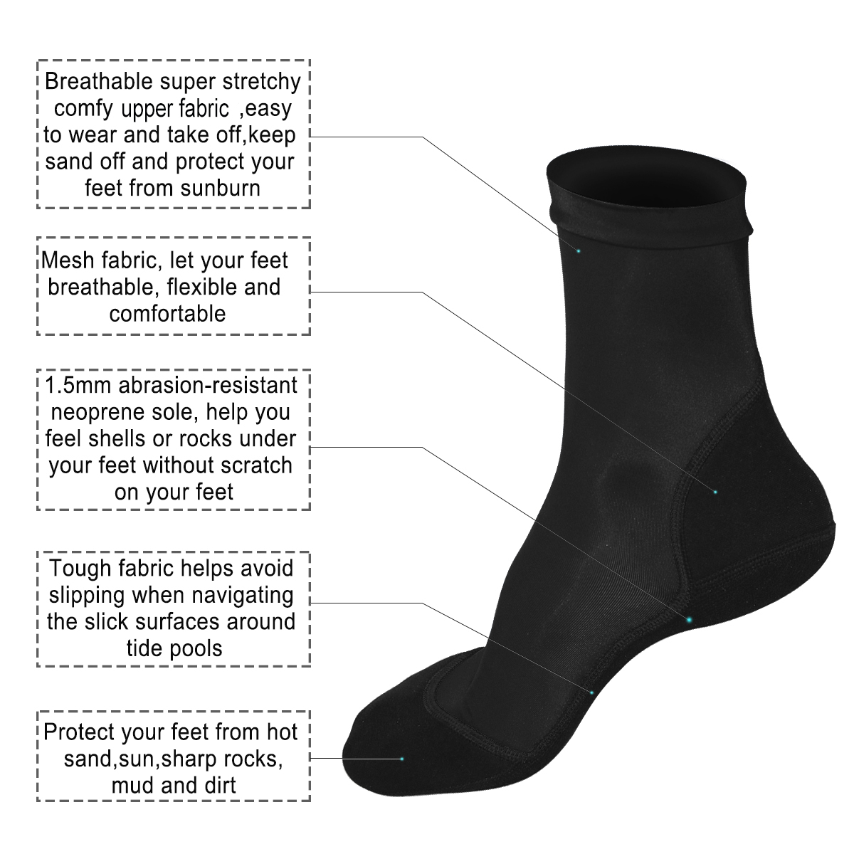 ถุงเท้า Neoprene Fin สําหรับวอ - Women'S Shoes For Neuropathy บทวิจารณ์และราคา