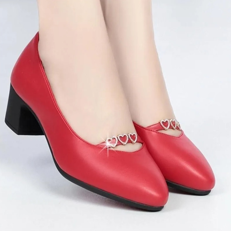 รองเท้าส้นสี่เหลี่ยมสีดำ Comfo - Women Shoes Zara บทวิจารณ์และราคา