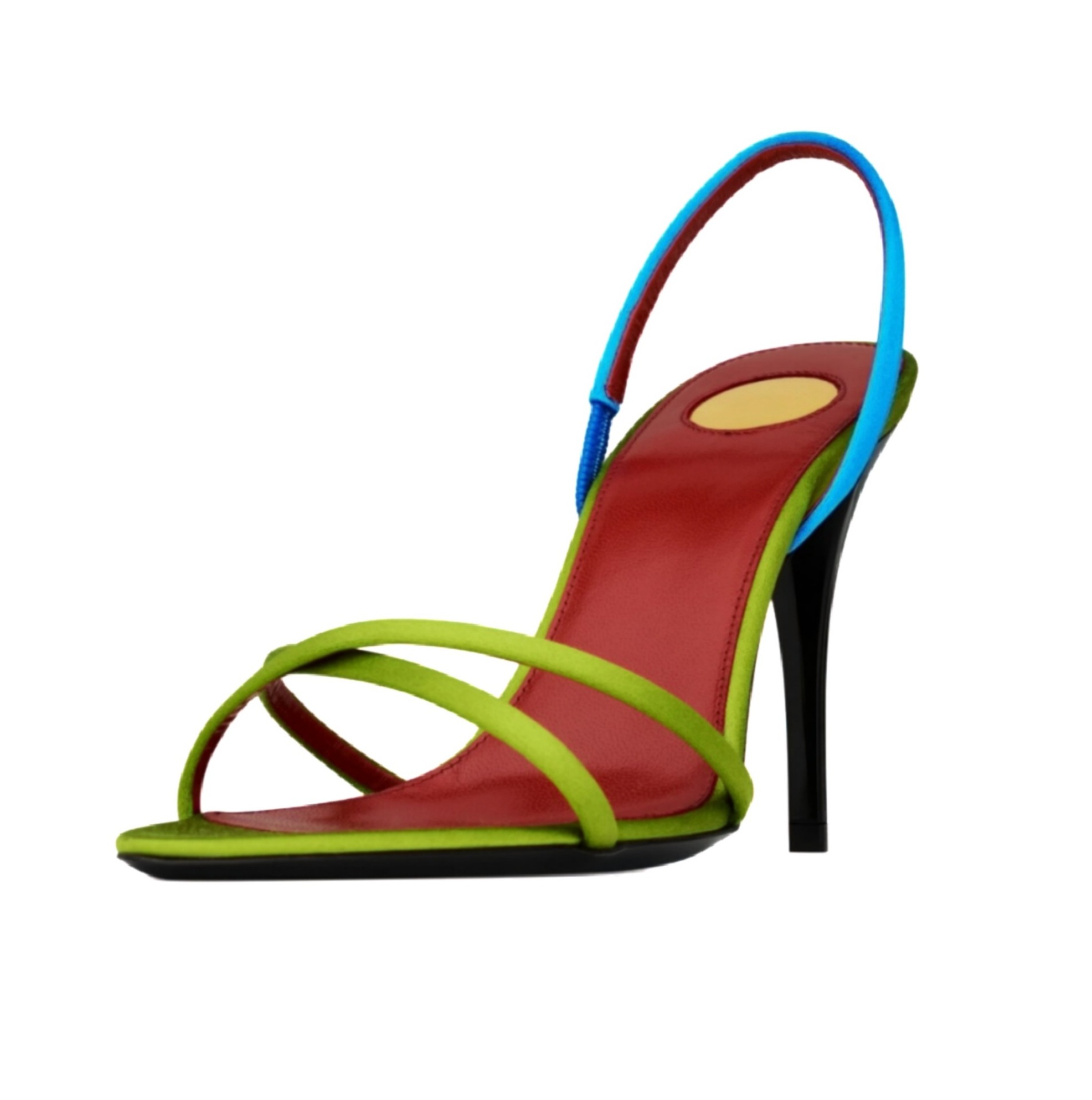 รองเท้าส้นสูงแบบสลิงแบ็ค สายไข - Platform Mule Heel บทวิจารณ์และราคา