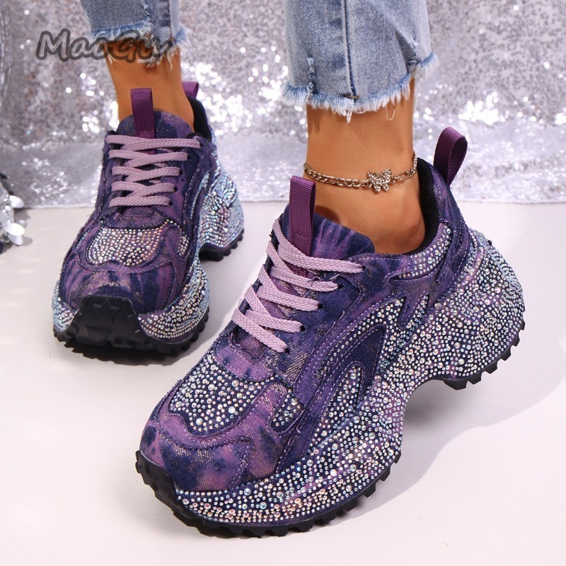 รองเท้าผ้าใบแฟชั่นผู้หญิงประดั - Women Shoes Store บทวิจารณ์และราคา