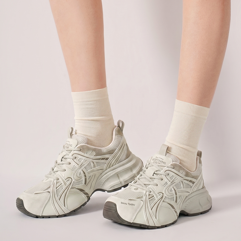 BEAUTODAY รองเท้าผ้าใบหนังแท้ผ - Women Shoes Store บทวิจารณ์และราคา