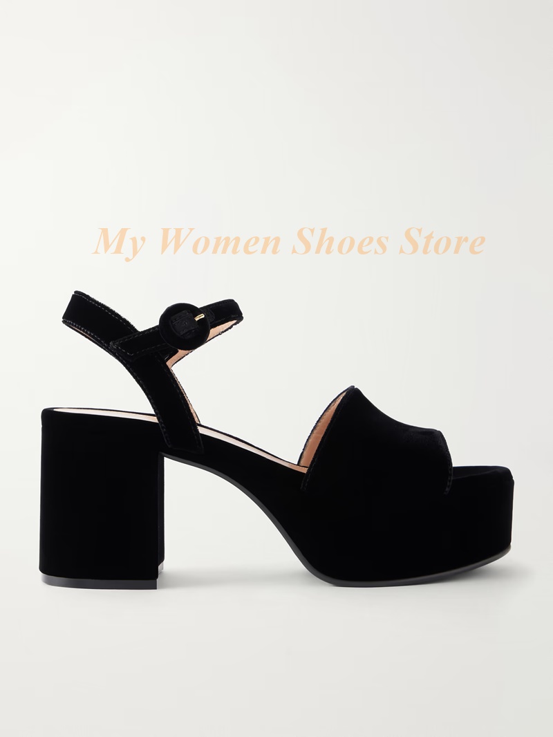 รองเท้าส้นหนาแบบแพลตฟอร์มหนังก - Kids Shoes Women บทวิจารณ์และราคา