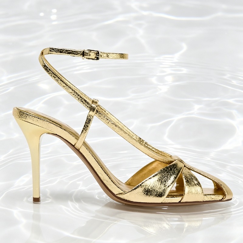 แฟชั่นทองบางรองเท้าส้นสูงรองเท - Women Shoes Luxury Brand บทวิจารณ์และราคา