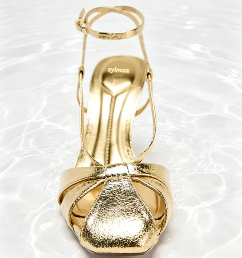 แฟชั่นทองบางรองเท้าส้นสูงรองเท - Women Shoes Luxury Brand บทวิจารณ์และราคา