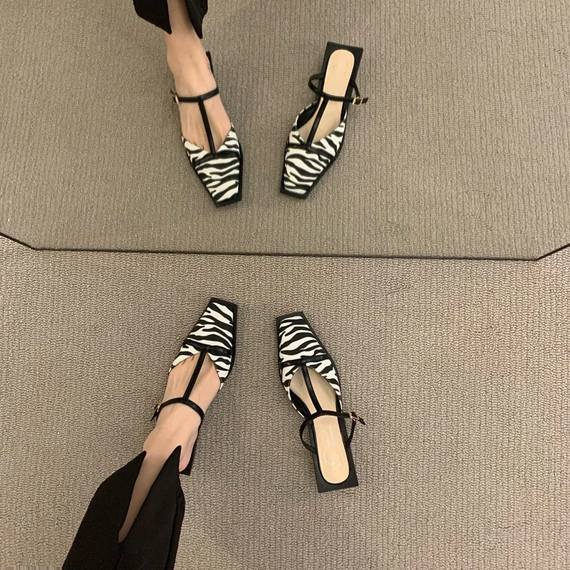รองเท้าแตะแฟชั่นเปิดส้นสำหรับผ - Women Shoes Zara บทวิจารณ์และราคา
