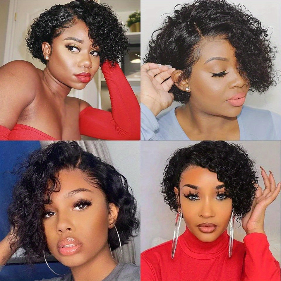 วิกผมลอนสั้นแบบ Pixie Cut 13x1 - Women'S Shoes Bobs บทวิจารณ์และราคา